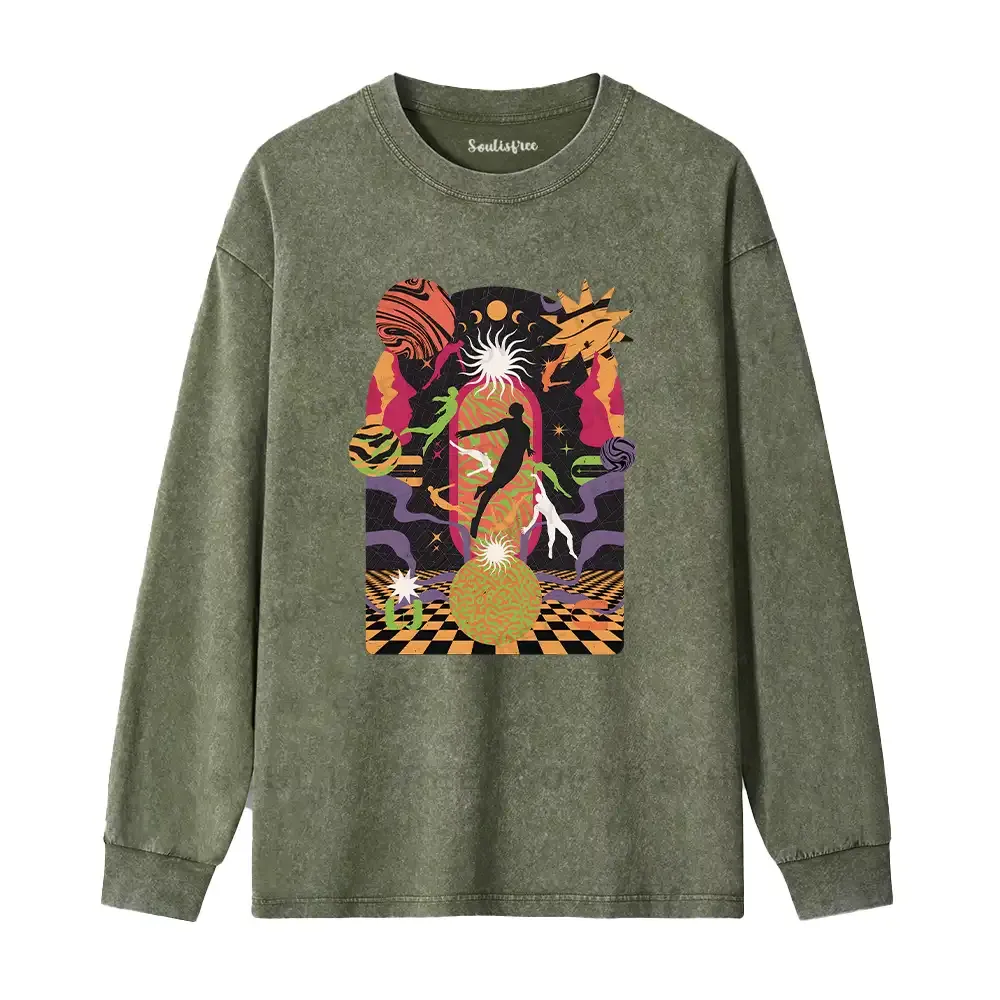 Flee Washed Long Sleeve Shirt