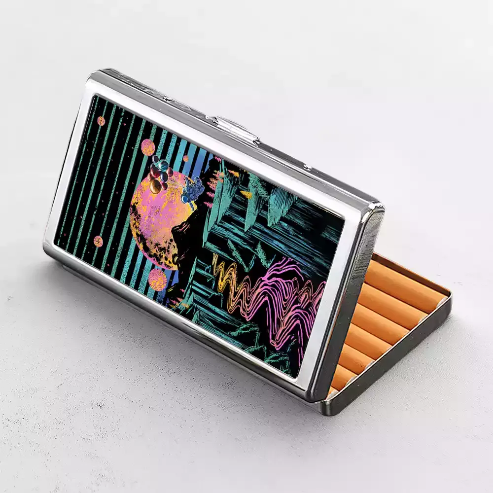 Moon And Balloon Cigarette Case