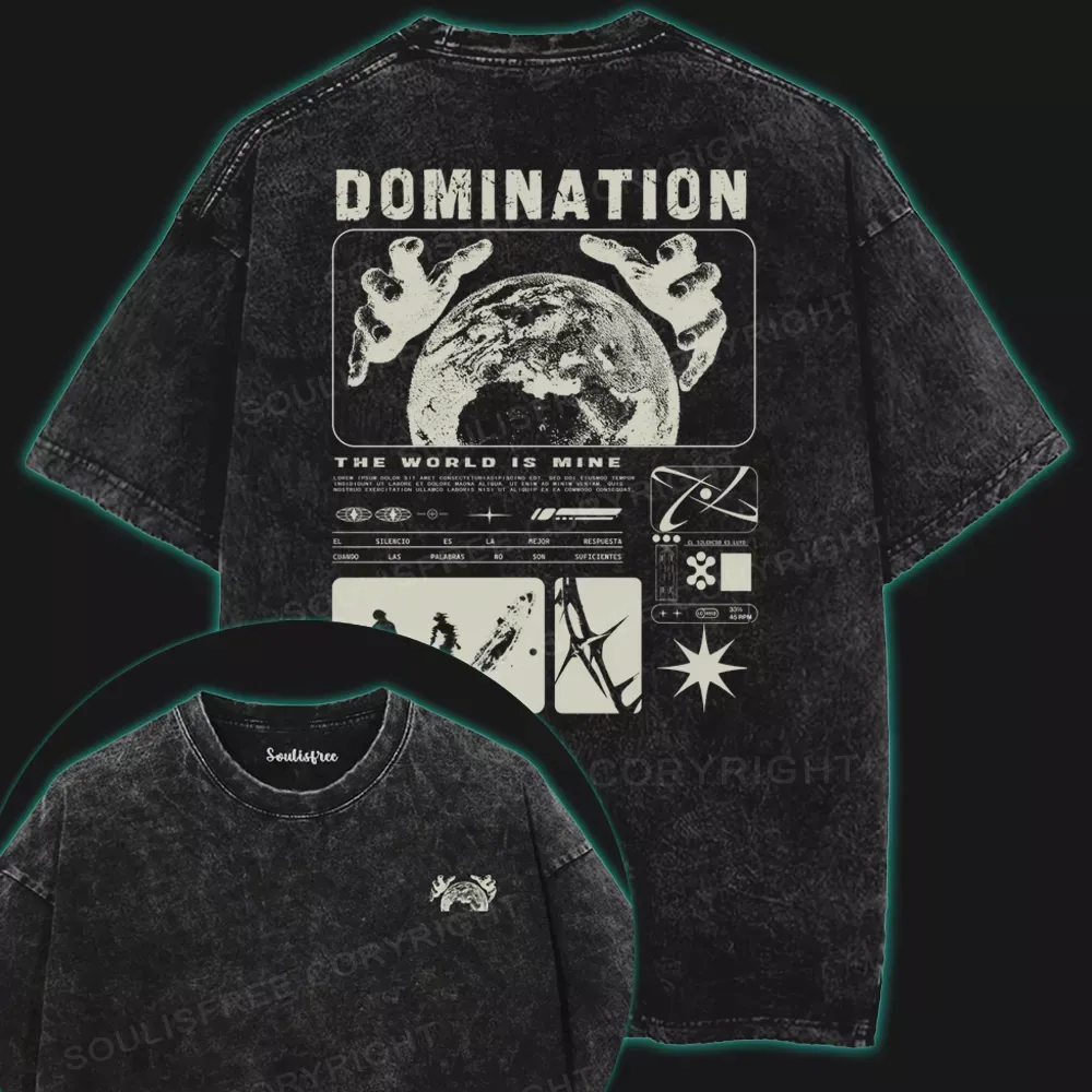 Domination Washed Space T-shirt