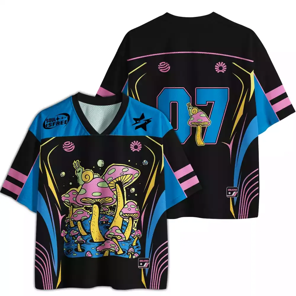 Personalized Mushroom World Mesh Jersey