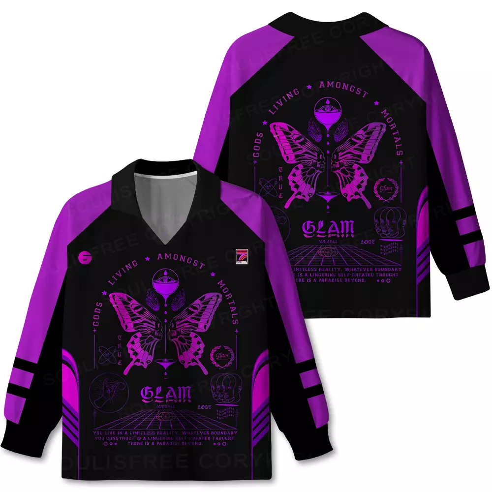 Gods Living Among Us Long Sleeve Polo Jersey