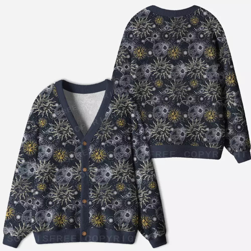 Celestial Awakening Ugly Cardigan Sweaters