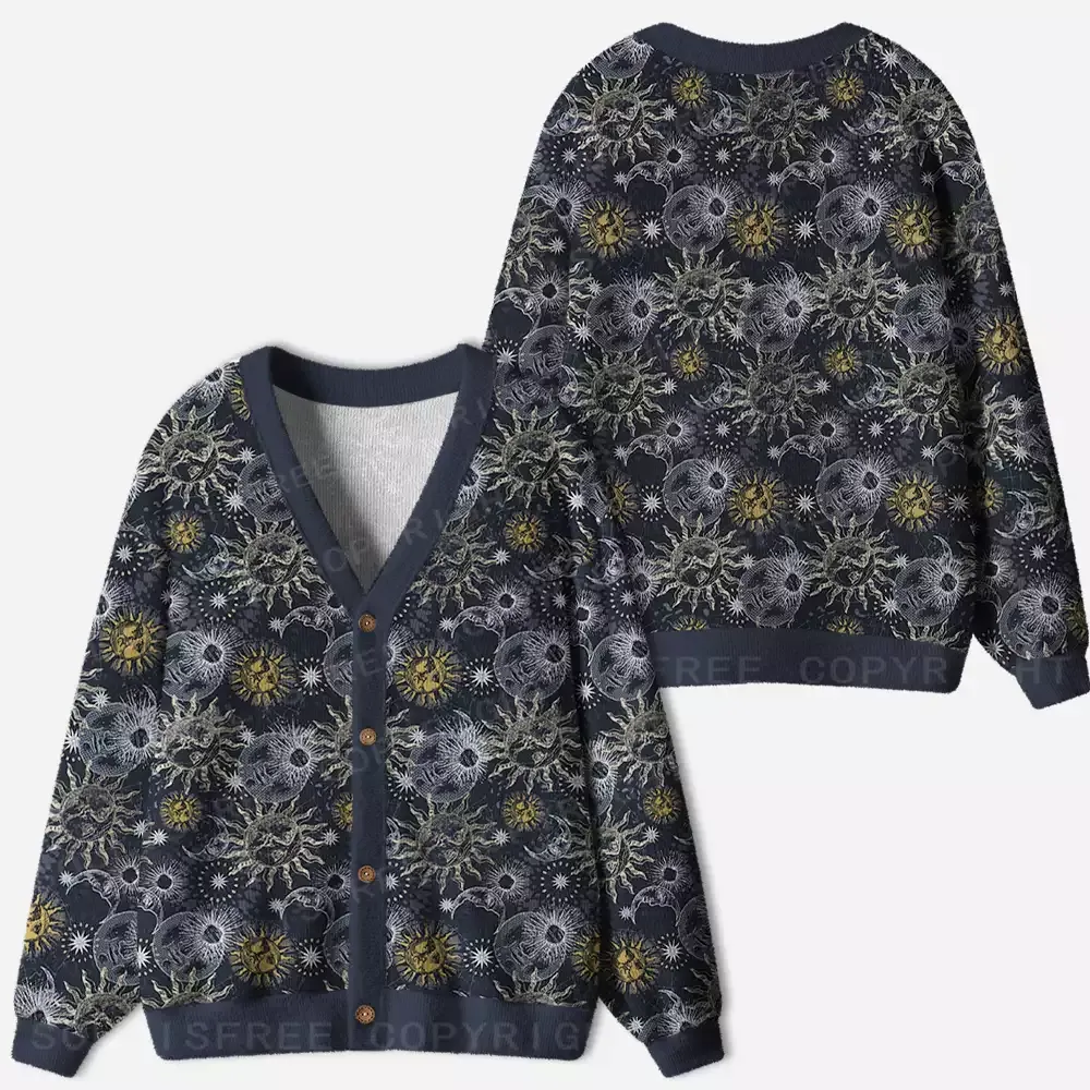 Celestial Awakening Ugly Cardigan Sweaters
