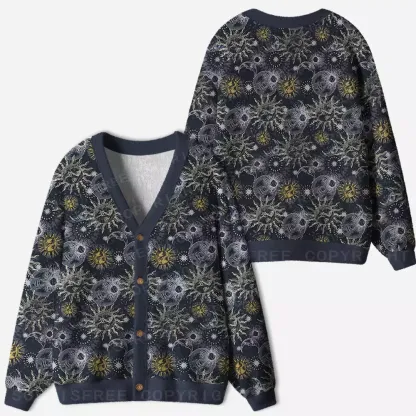 Celestial Awakening Ugly Cardigan Sweaters