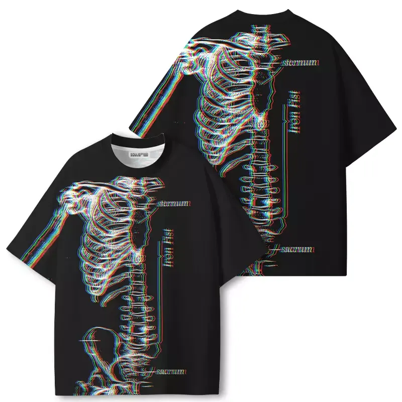 Soulisfree RGB Skeleton ECO‑PERF Graphic Tee
