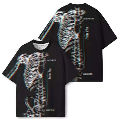 Soulisfree RGB Skeleton ECO‑PERF Graphic Tee