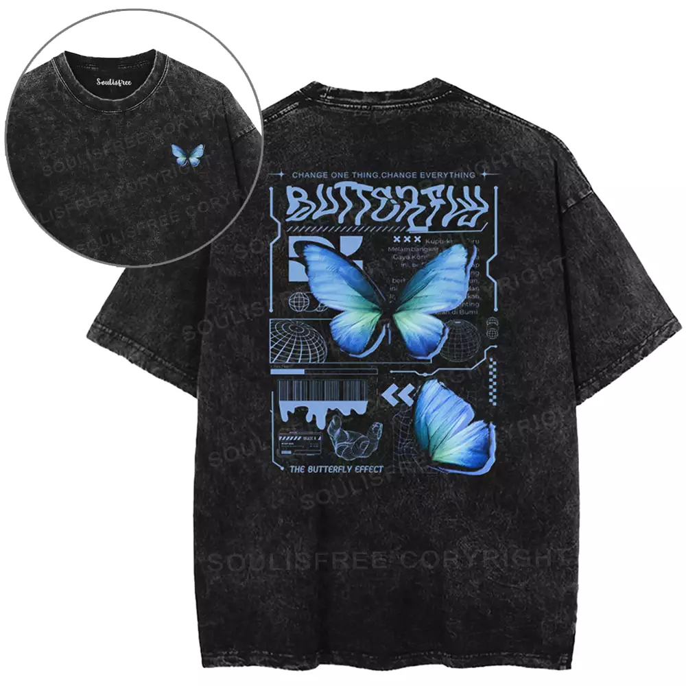 Butterfly Washed T-shirt