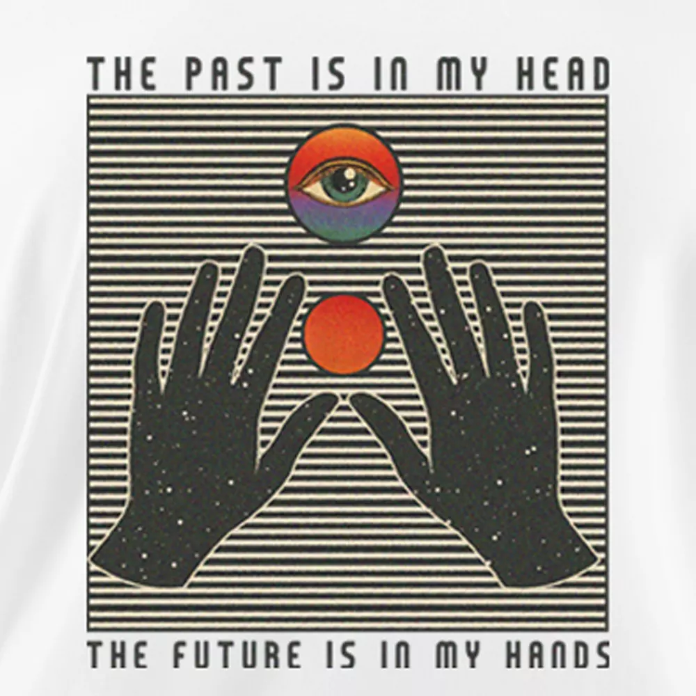 THE PAST IS IN MY HEAD, THE FUTURE IS IN MY HANDS Off Shoulder Top