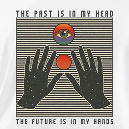 THE PAST IS IN MY HEAD, THE FUTURE IS IN MY HANDS Off Shoulder Top