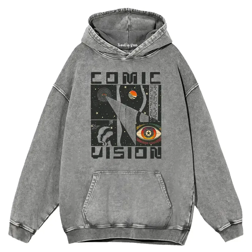 Comic Vision Washed Hoodie