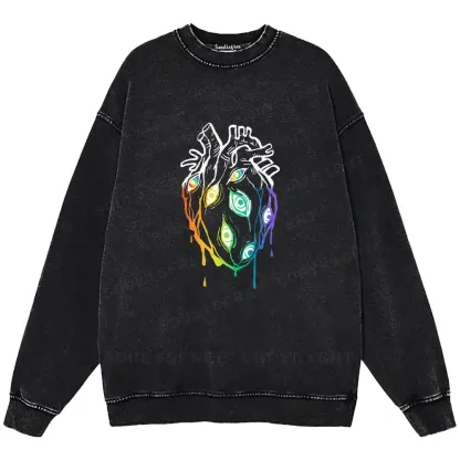 Eyes Within the Hear Washed Sweatshirts