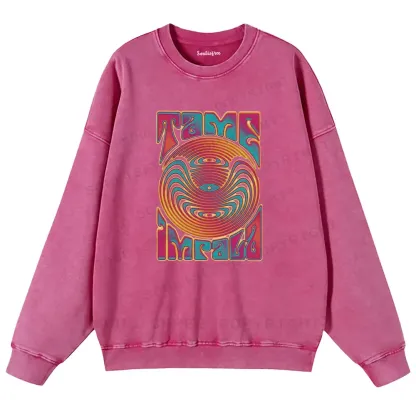 Psychedelic Moment Washed Sweatshirts
