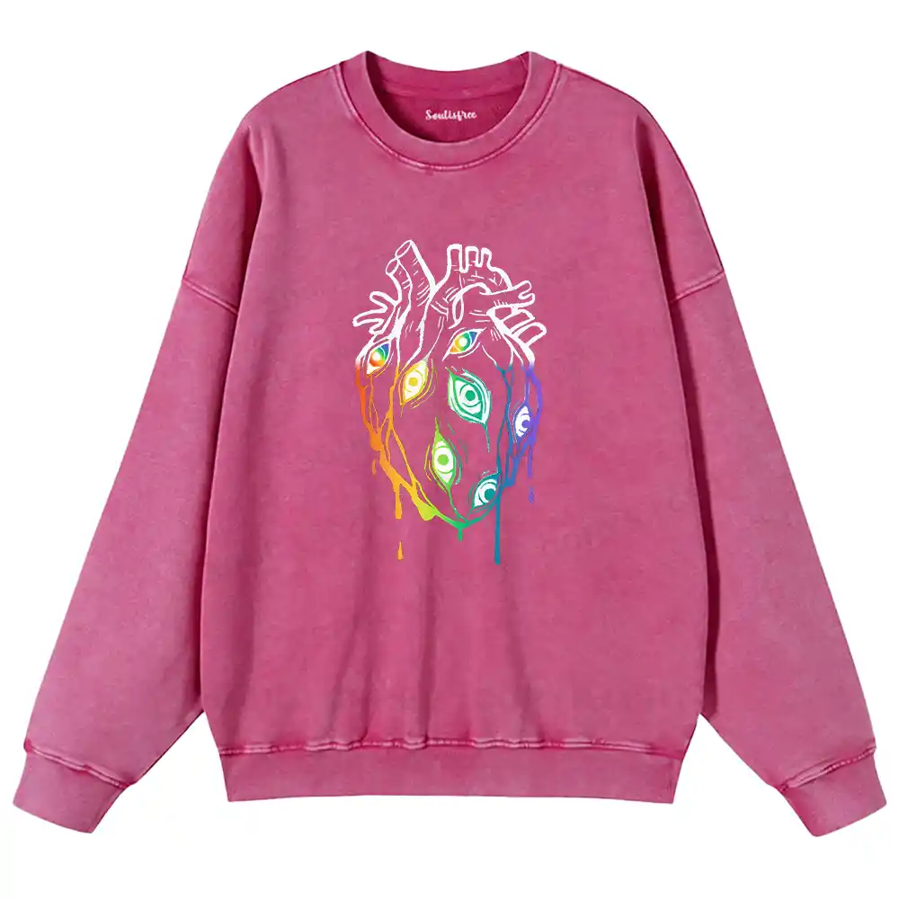 Eyes Within the Hear Washed Sweatshirts