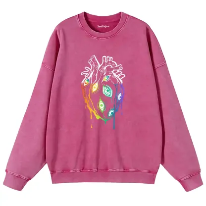 Eyes Within the Hear Washed Sweatshirts