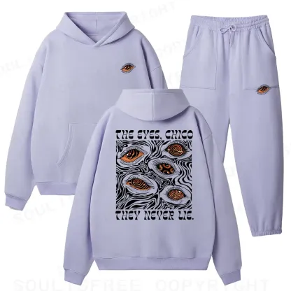 The Eyes Chico . They Never Lie Fleece Hoodie Set