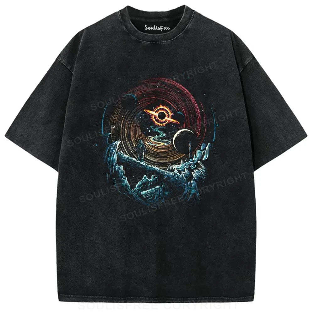 Designed The Unknown Realm washed t-shirts