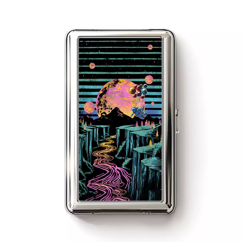 Moon And Balloon Cigarette Case