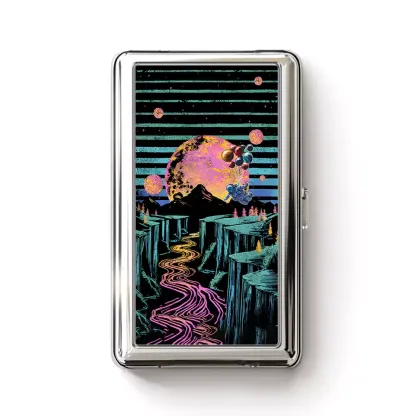 Moon And Balloon Cigarette Case
