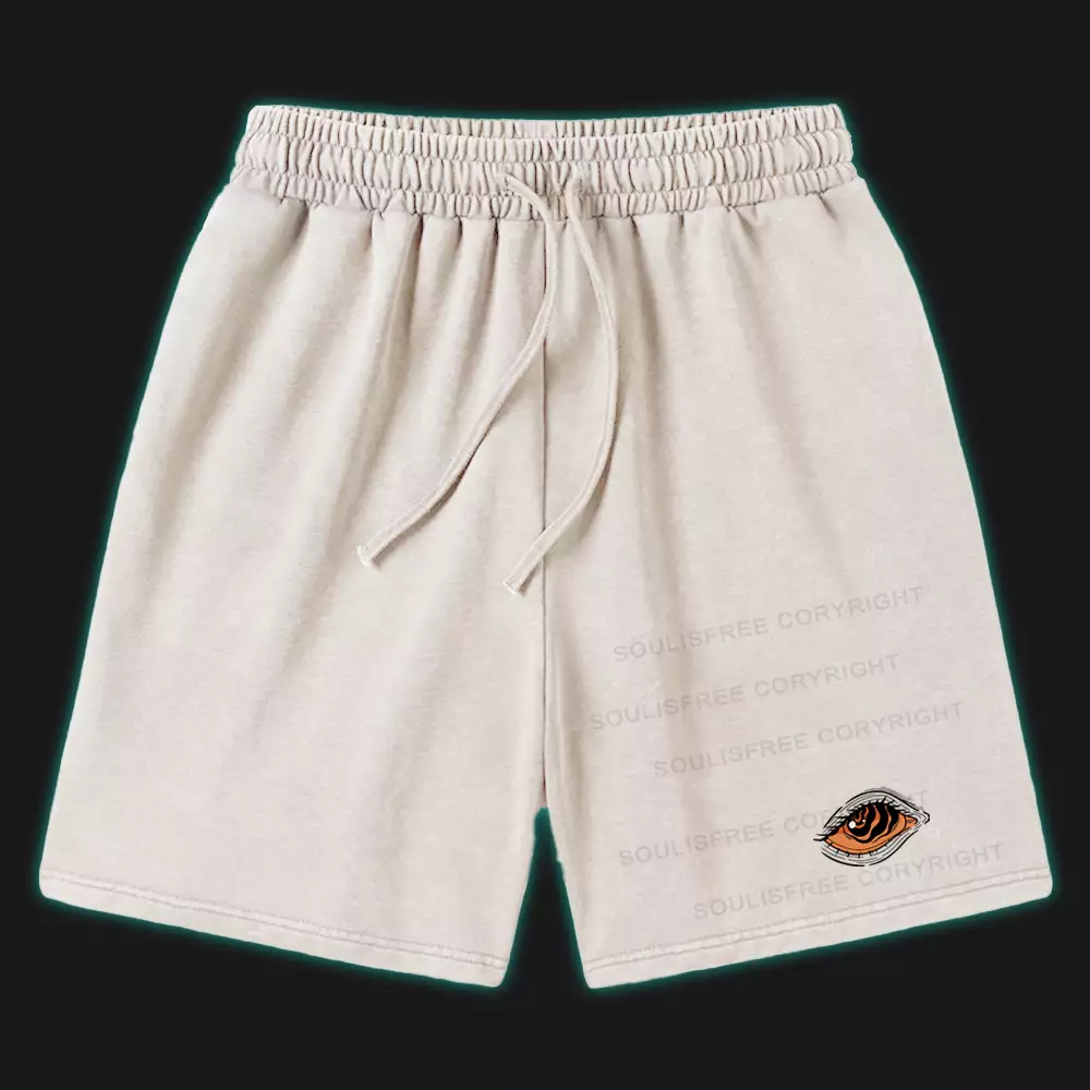 The Eyes Chico . They Never Lie 1 Washed Shorts