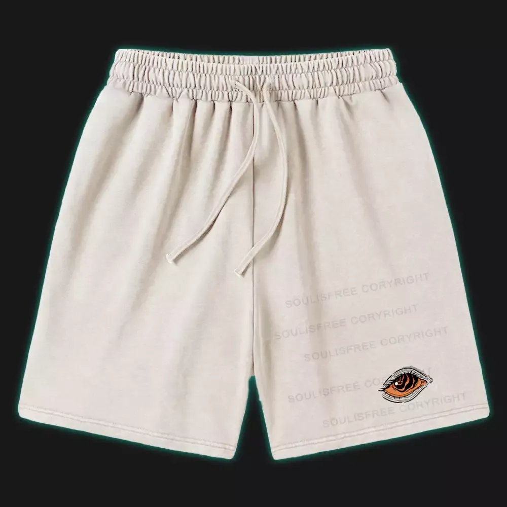 Designed The Eyes Chico . They Never Lie 1 Washed Shorts
