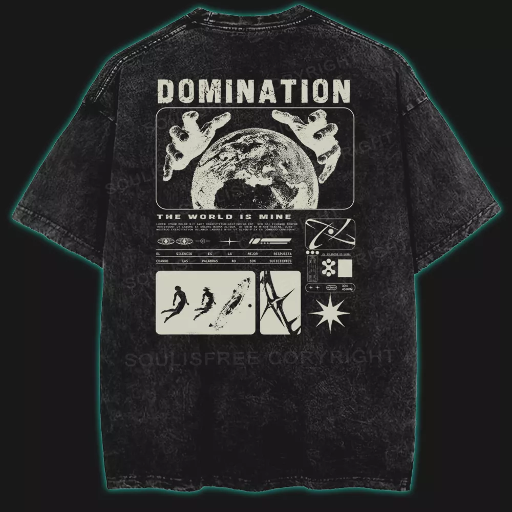 Domination Washed Space T-shirt
