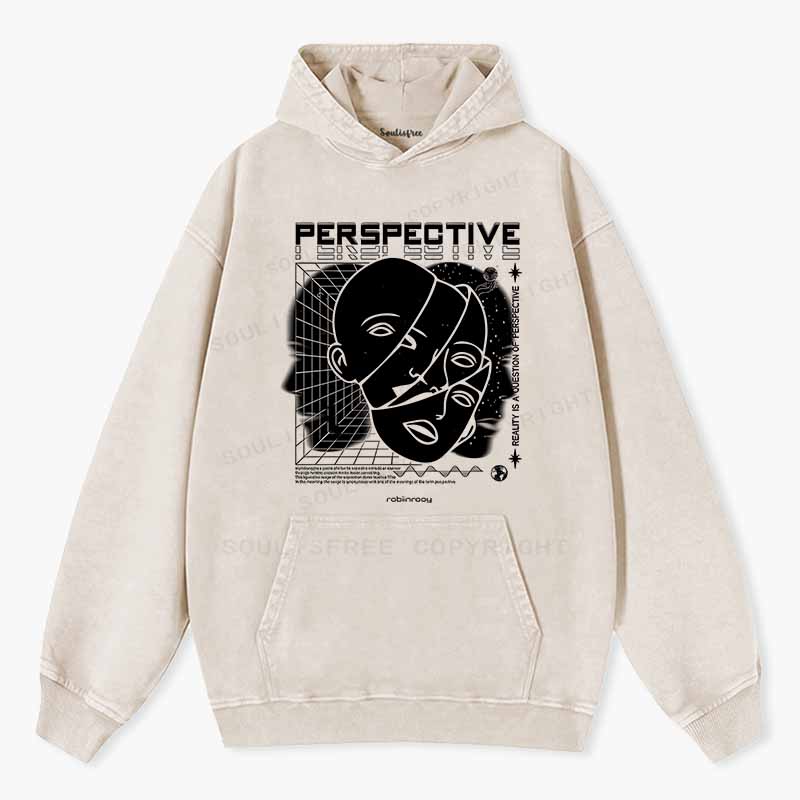 Soulisfree Fractured Gaze Cognitive Lattice Washed Hoodie