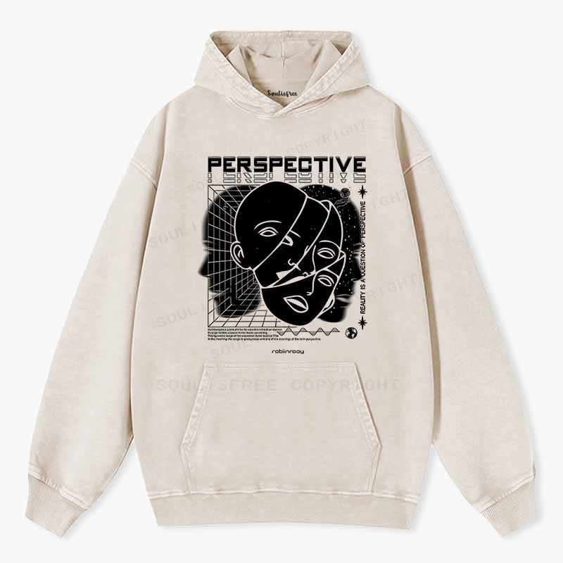 Soulisfree Fractured Gaze Cognitive Lattice Washed Hoodie