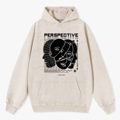 Soulisfree Fractured Gaze Cognitive Lattice Washed Hoodie