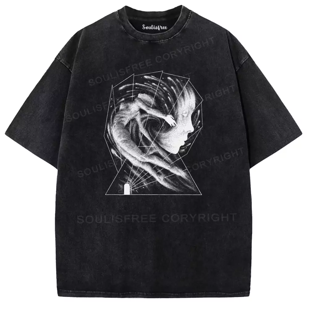 When Minds Collide Washed T-shirt