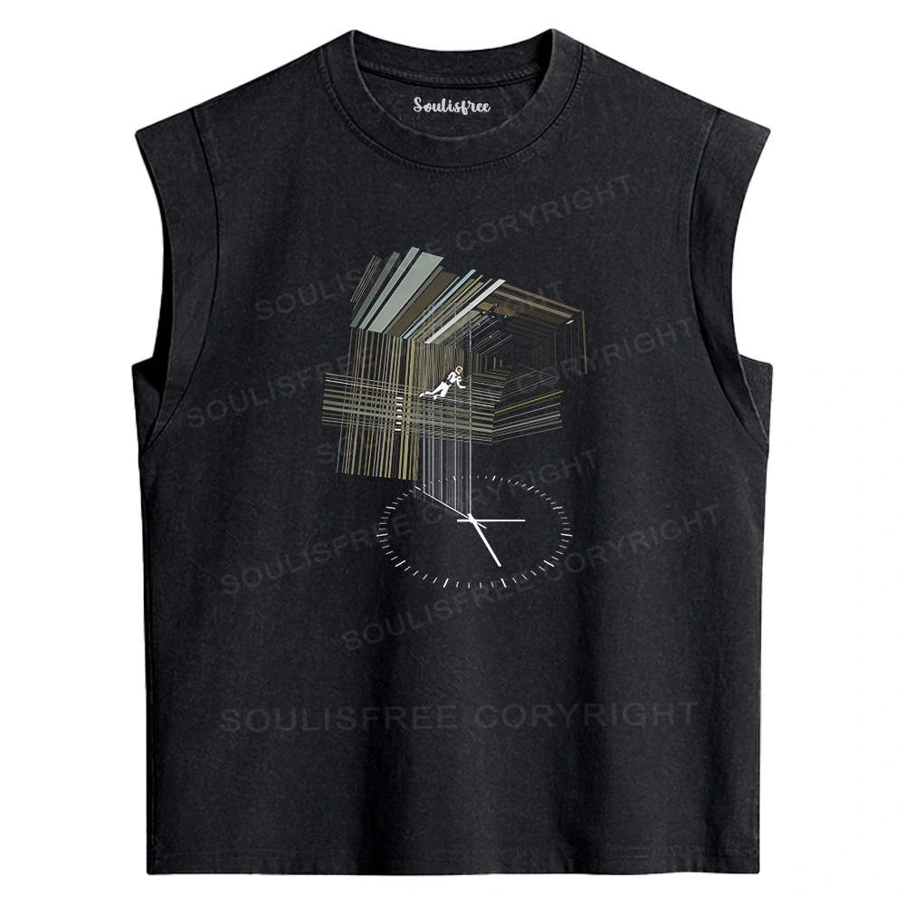 Secret Behind The Bookshelf Washed Tank Tops