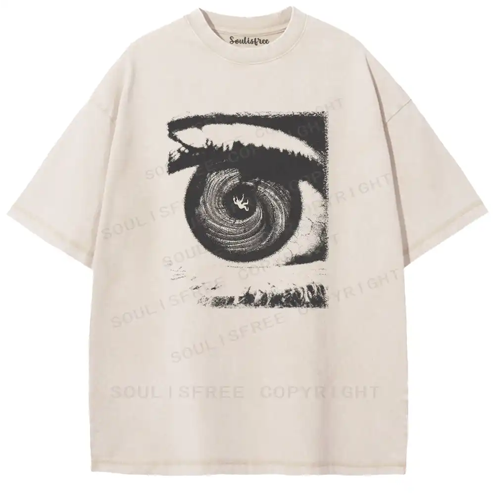 Eye Vortex Maze Washed T-shirt