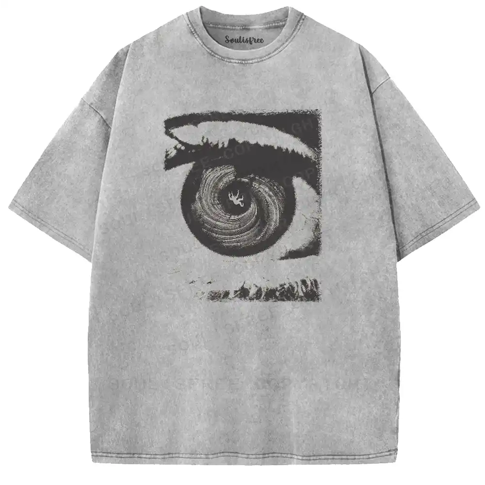 Eye Vortex Maze Washed T-shirt