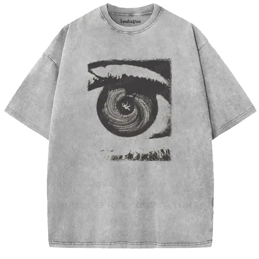Eye Vortex Maze Washed T-shirt