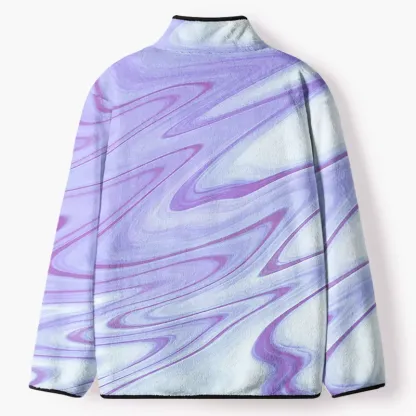 Soulisfree  Fluid Reverie Flannel Zip-Up Jacket