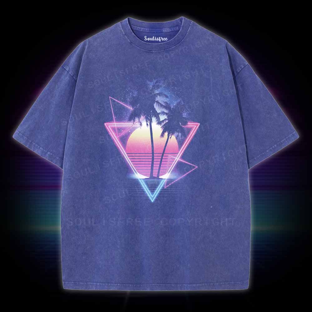 Soulisfree Retro 80s Vaporwave Washed Tee