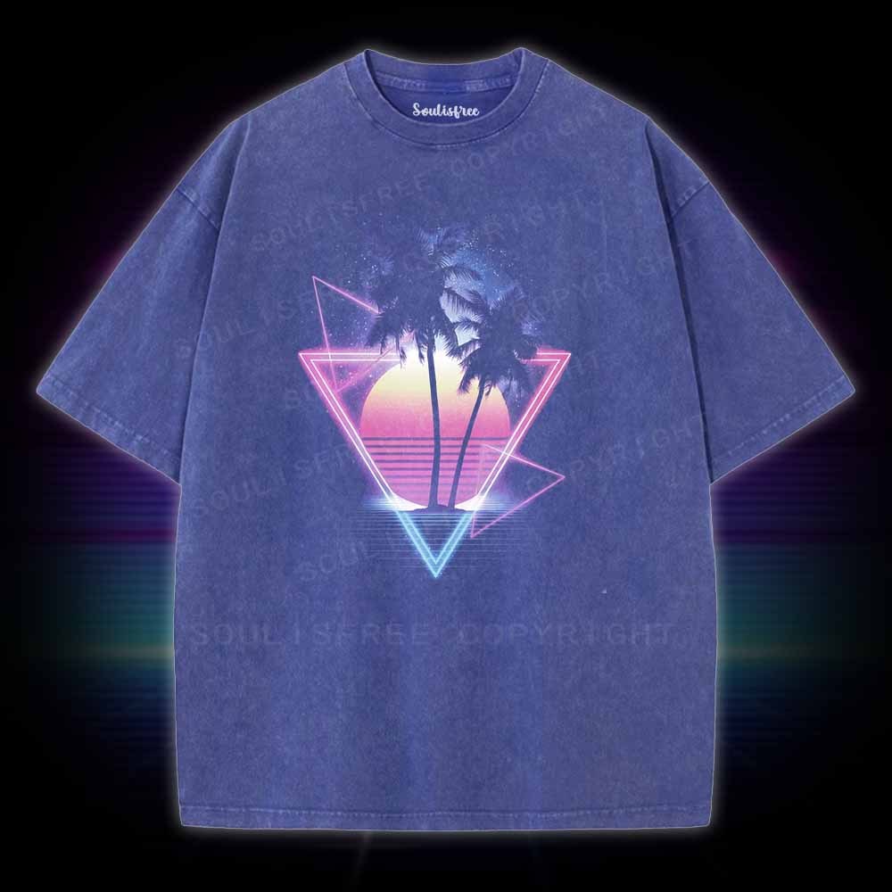 Soulisfree Retro 80s Vaporwave Washed Tee