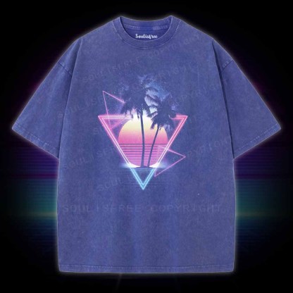 Soulisfree Retro 80s Vaporwave Washed Tee
