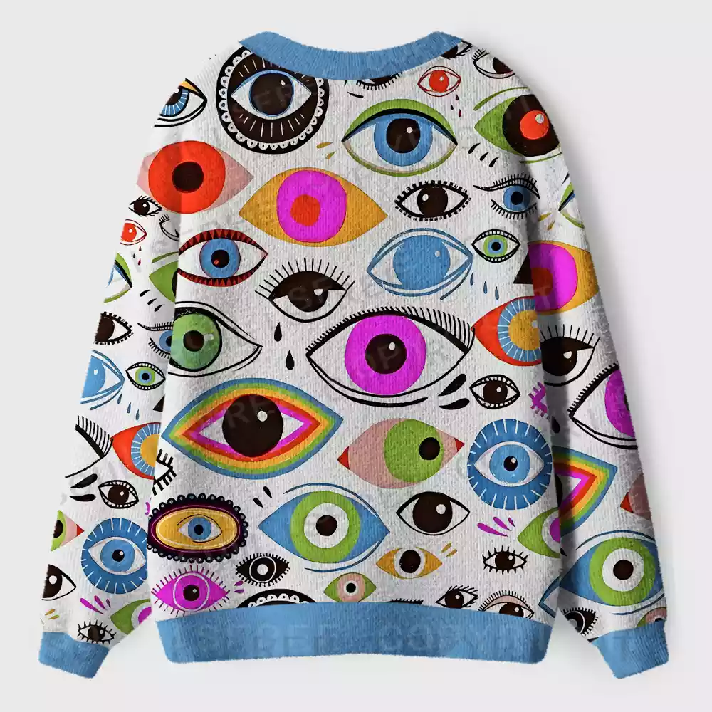 Garden of Eyes Ugly Cardigan Sweaters 