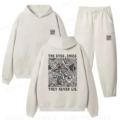 The Eyes Chico . They Never Lie Fleece Hoodie Set