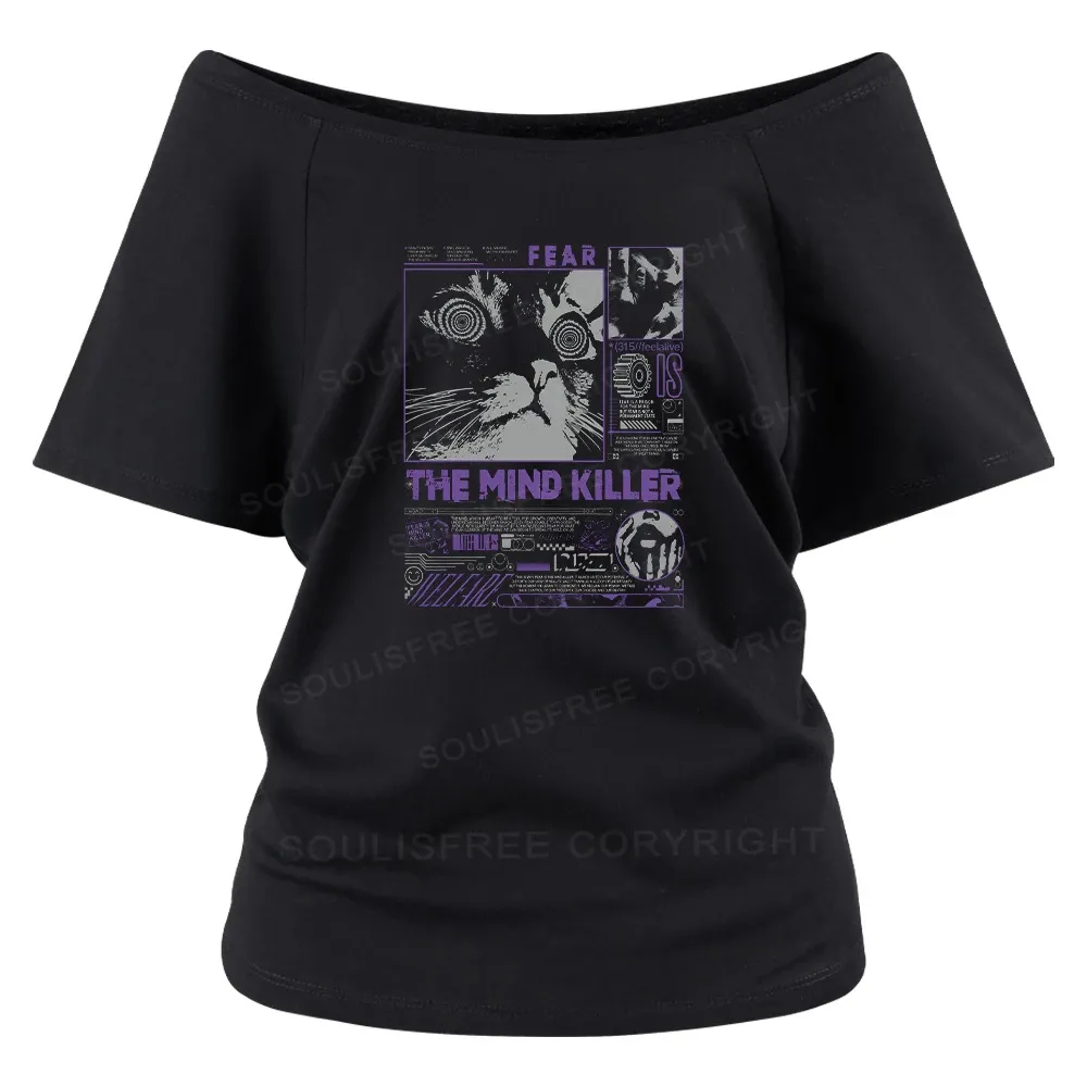 Designed The Mind Killer Off Shoulder Top