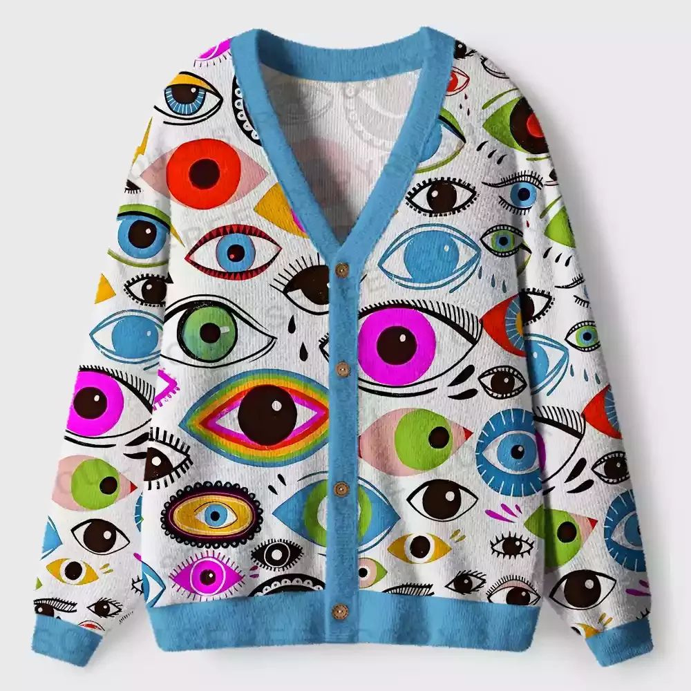 Garden of Eyes Ugly Cardigan Sweaters