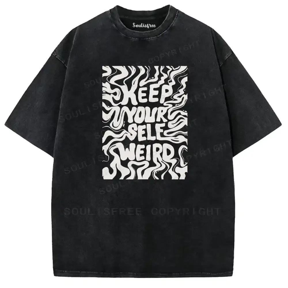 Keep Your Self Weird Washed T-shirt