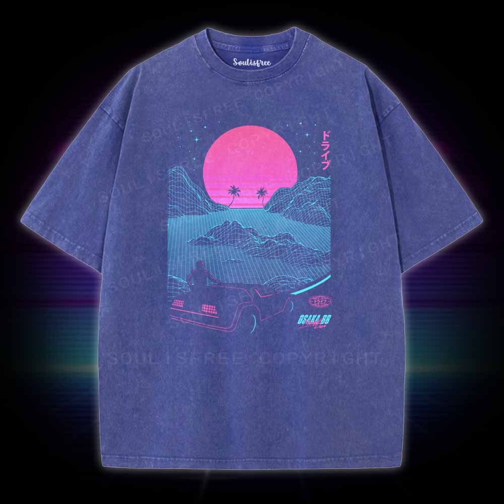 Soulisfree Midnight Drive 88  Washed Tee