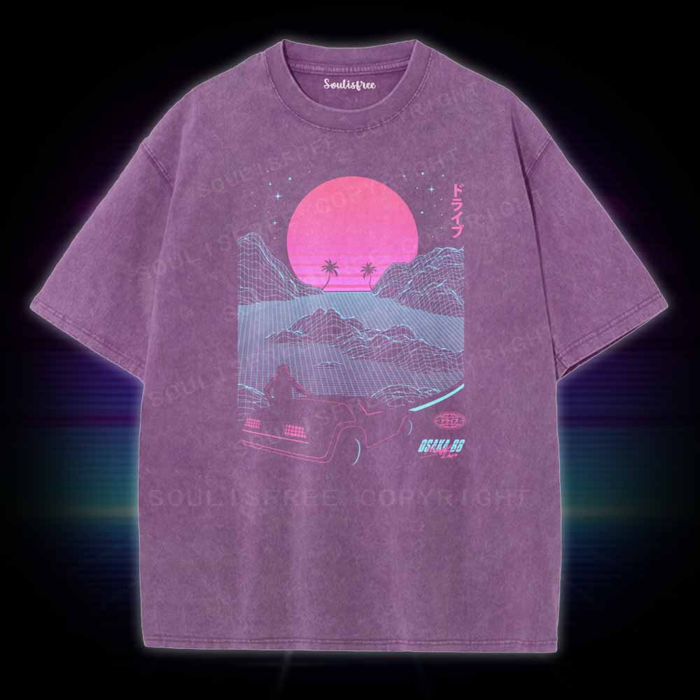 Soulisfree Midnight Drive 88  Washed Tee