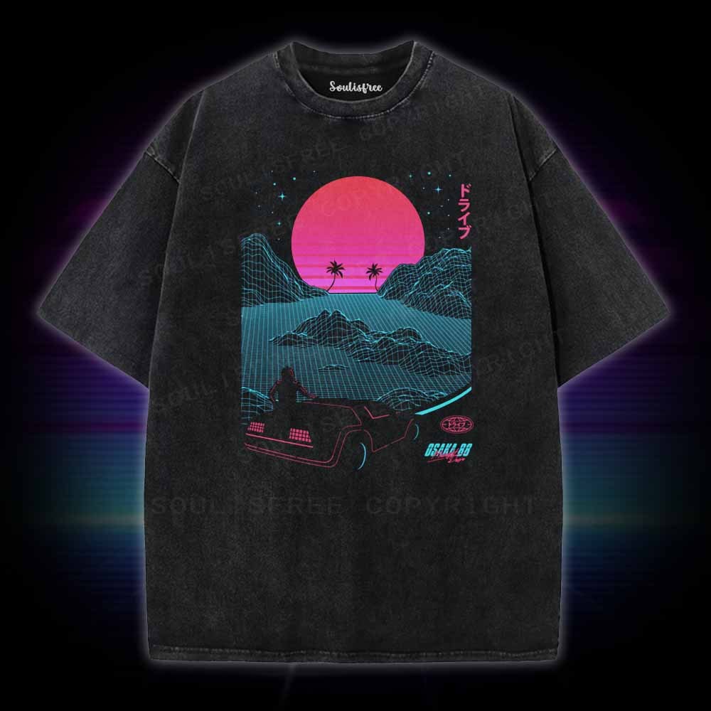 Soulisfree Midnight Drive 88 Washed Tee
