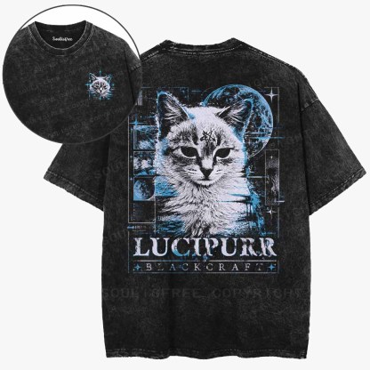 Soulisfree Lucipurr: Blackcraft Washed Tee