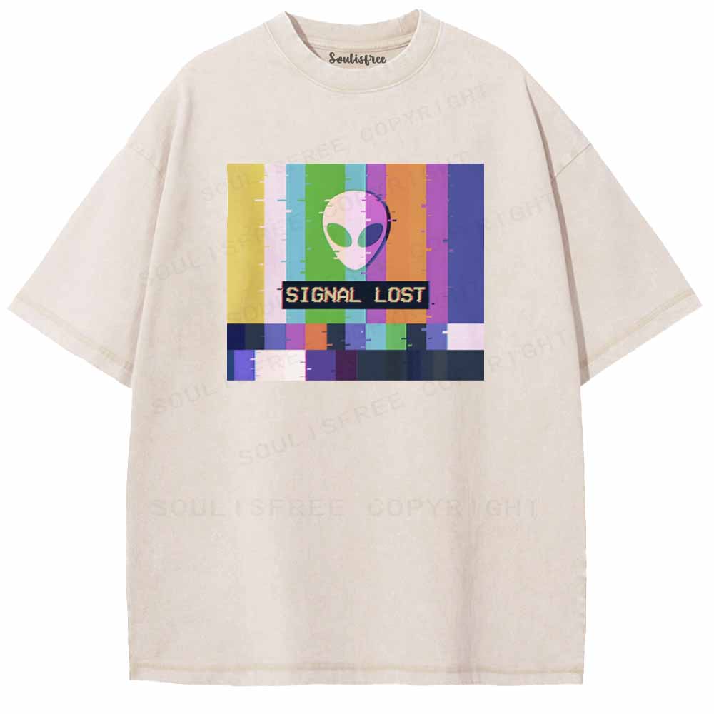 Soulisfree  SIGNAL LOST Washed Tee