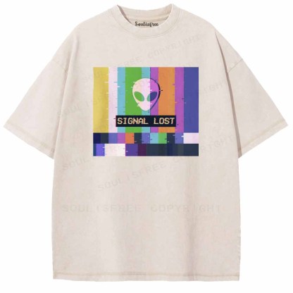 Soulisfree  SIGNAL LOST Washed Tee