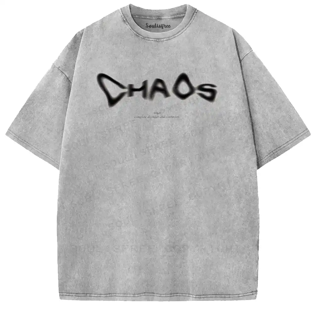 Chaos Graffiti-Style Washed T-shirt