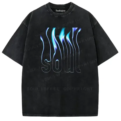 Soul Psychedelic Flame Washed T-shirt
